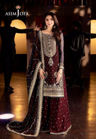 Asim Jofa Chiffon Bridal Suit