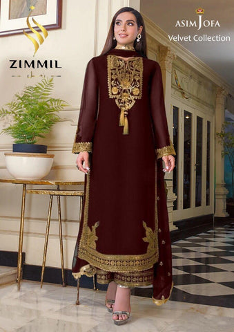 Asim Jofa Velvet Suit